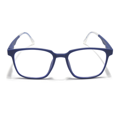Voyage Air Blue Square Eyeglasses for Men & Women (T003FMG7184-C3)