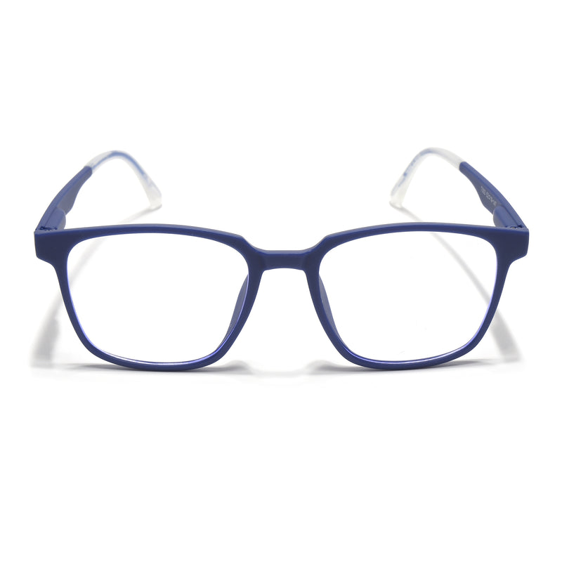 Voyage Air Blue Square Eyeglasses for Men & Women (T003FMG7184-C3)