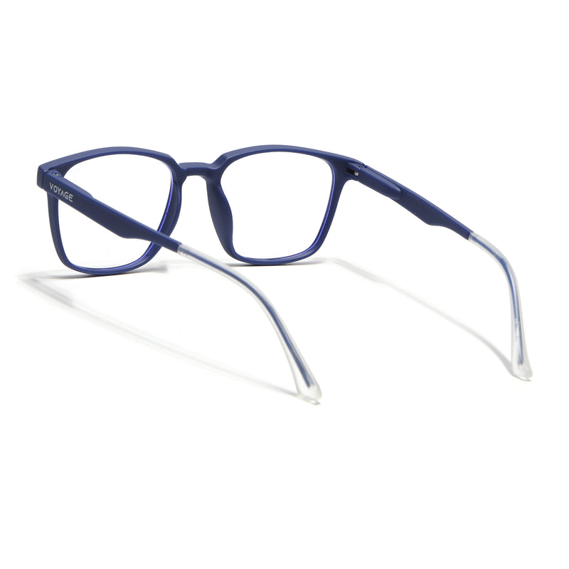 Voyage Air Blue Square Eyeglasses for Men & Women (T003FMG7184-C3)