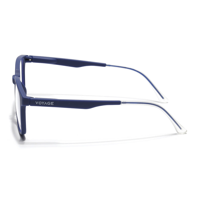 Voyage Air Blue Square Eyeglasses for Men & Women (T003FMG7184-C3)