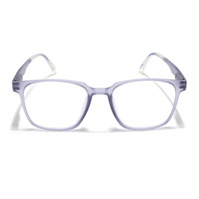 Voyage Air Light Grey Square Eyeglasses for Men & Women (T003FMG7185-C4)