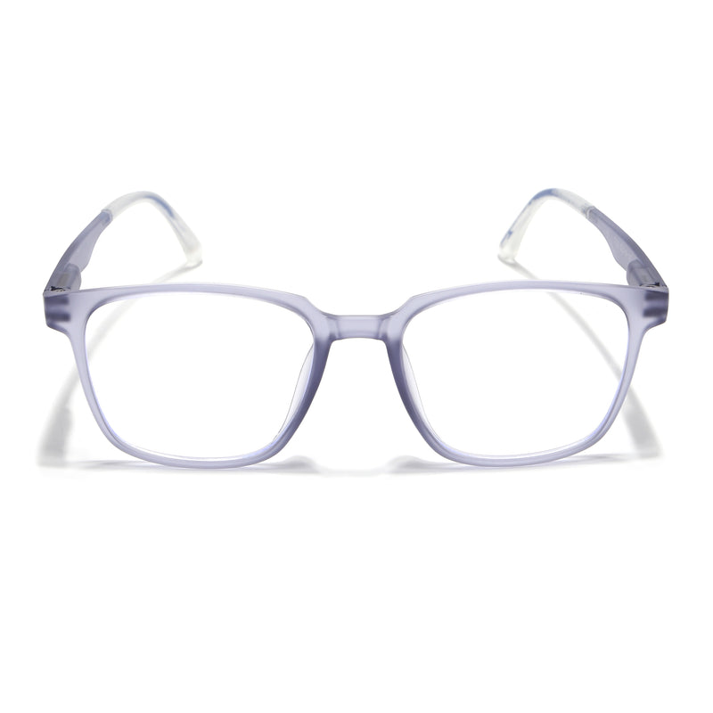 Voyage Air Light Grey Square Eyeglasses for Men & Women (T003FMG7185-C4)