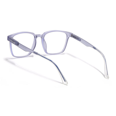 Voyage Air Light Grey Square Eyeglasses for Men & Women (T003FMG7185-C4)