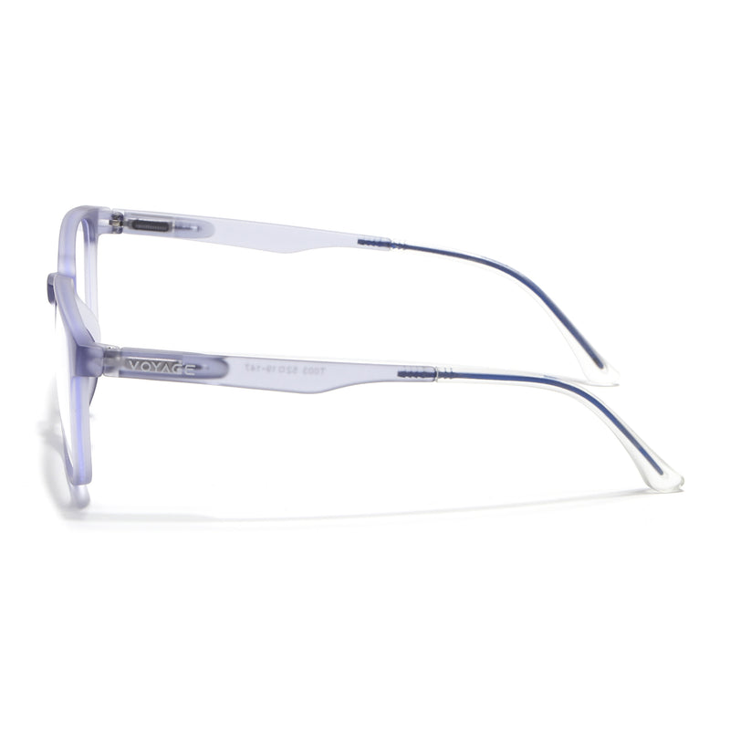 Voyage Air Light Grey Square Eyeglasses for Men & Women (T003FMG7185-C4)