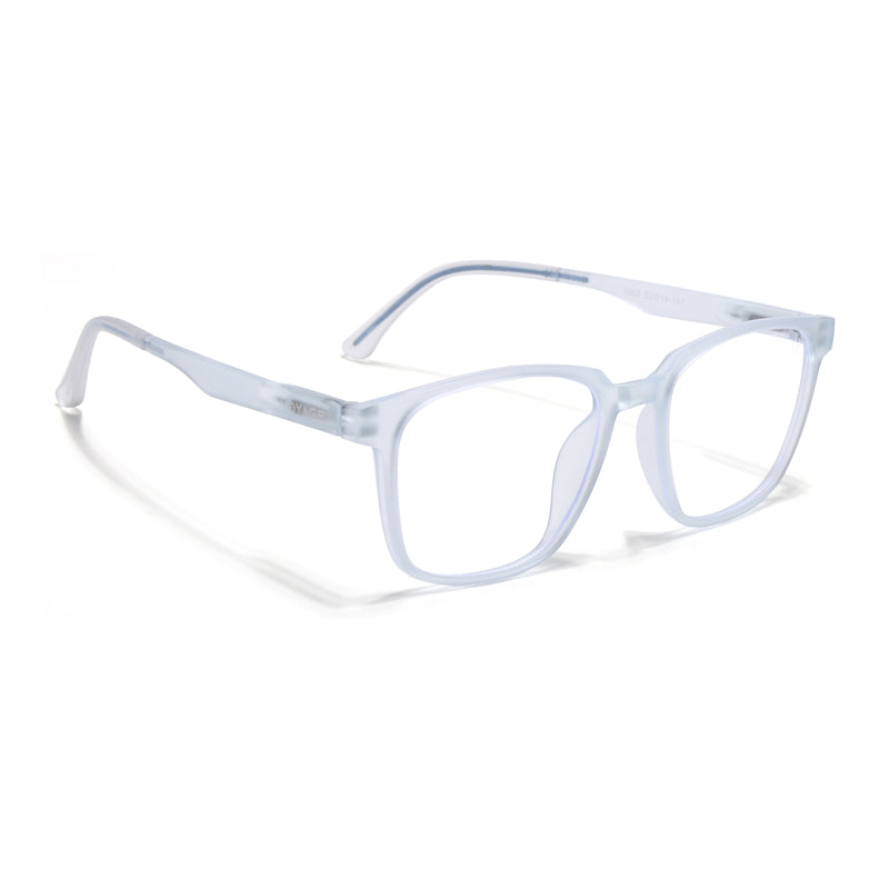 Voyage Air Matt Transparent Square Eyeglasses for Men & Women (T003FMG7186-C5)