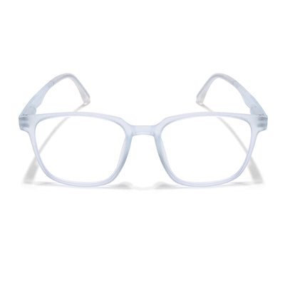 Voyage Air Matt Transparent Square Eyeglasses for Men & Women (T003FMG7186-C5)