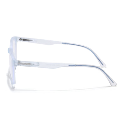 Voyage Air Matt Transparent Square Eyeglasses for Men & Women (T003FMG7186-C5)