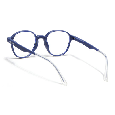 Voyage Air Blue Round Eyeglasses for Men & Women (T006FMG7189-C3)