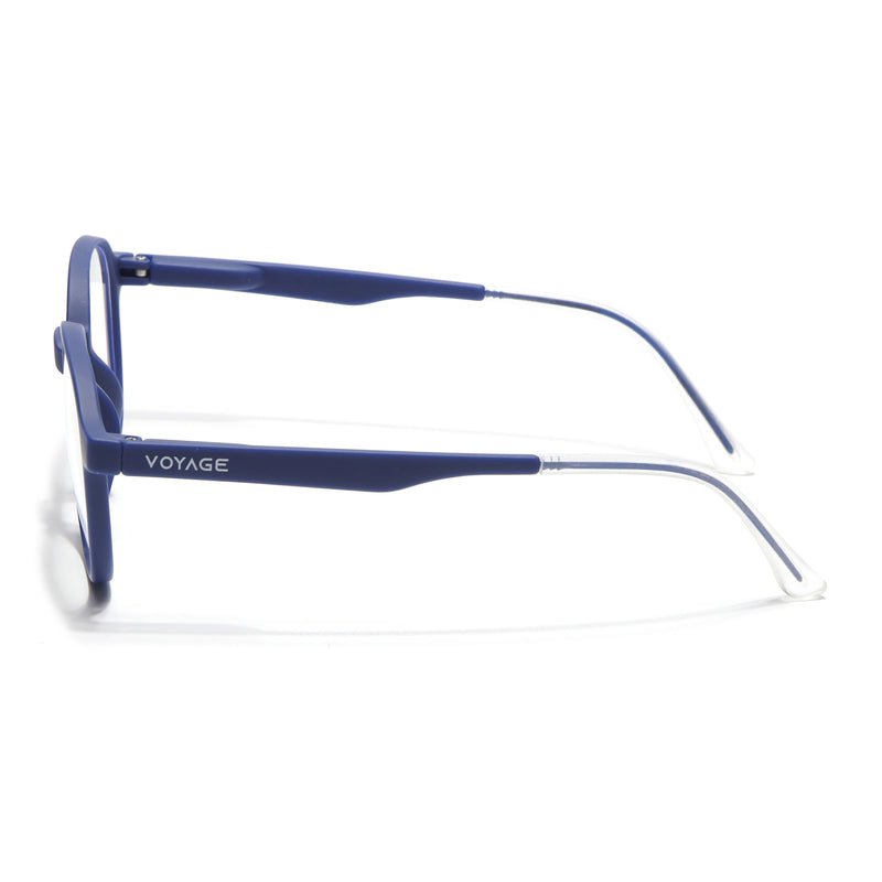 Voyage Air Blue Round Eyeglasses for Men & Women (T006FMG7189-C3)