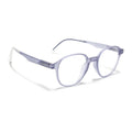 Voyage Air Light Grey Round Eyeglasses for Men & Women (T006FMG7190-C4)
