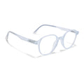 Voyage Air Matt Transparent Round Eyeglasses for Men & Women (T006FMG7191-C5)