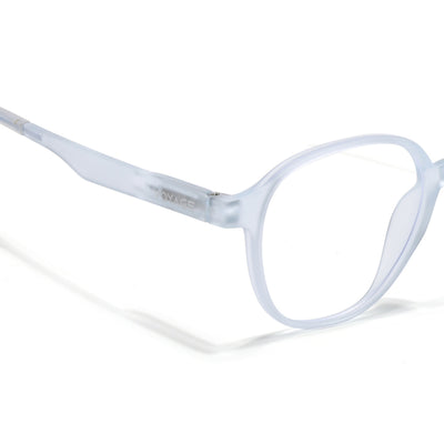 Voyage Air Matt Transparent Round Eyeglasses for Men & Women (T006FMG7191-C5)