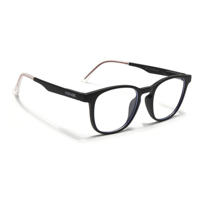 Voyage Air Black Round Eyeglasses for Men & Women (T011FMG7192-C1)