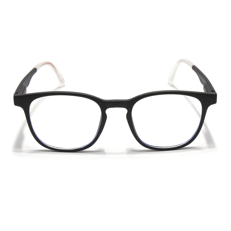Voyage Air Black Round Eyeglasses for Men & Women (T011FMG7192-C1)