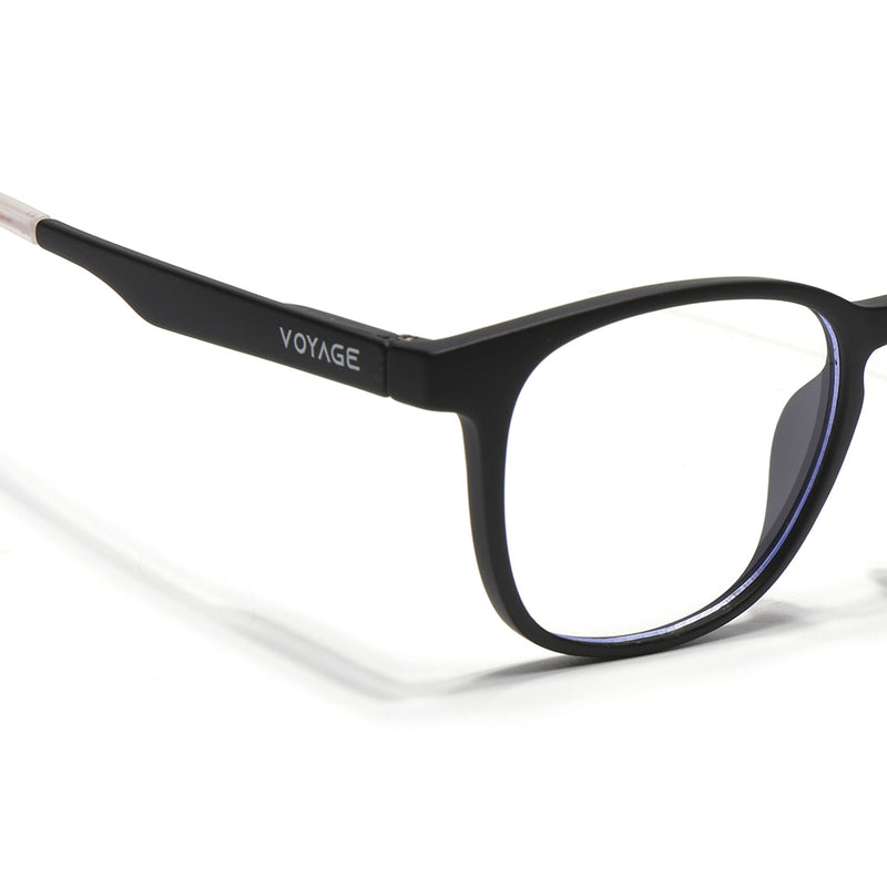 Voyage Air Black Round Eyeglasses for Men & Women (T011FMG7192-C1)