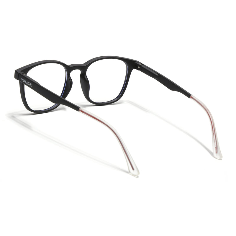 Voyage Air Black Round Eyeglasses for Men & Women (T011FMG7192-C1)