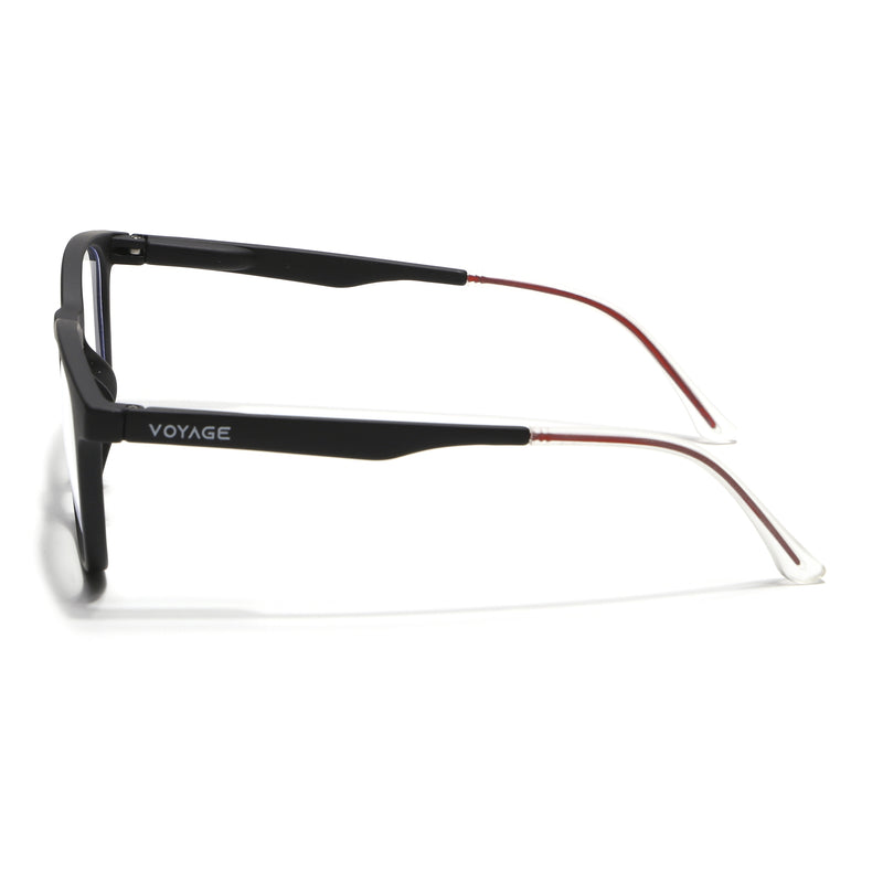 Voyage Air Black Round Eyeglasses for Men & Women (T011FMG7192-C1)