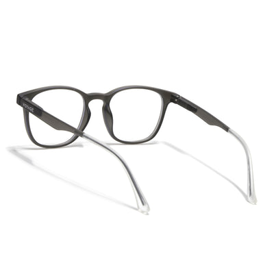 Voyage Air Grey Round Eyeglasses for Men & Women (T011FMG7193-C2)