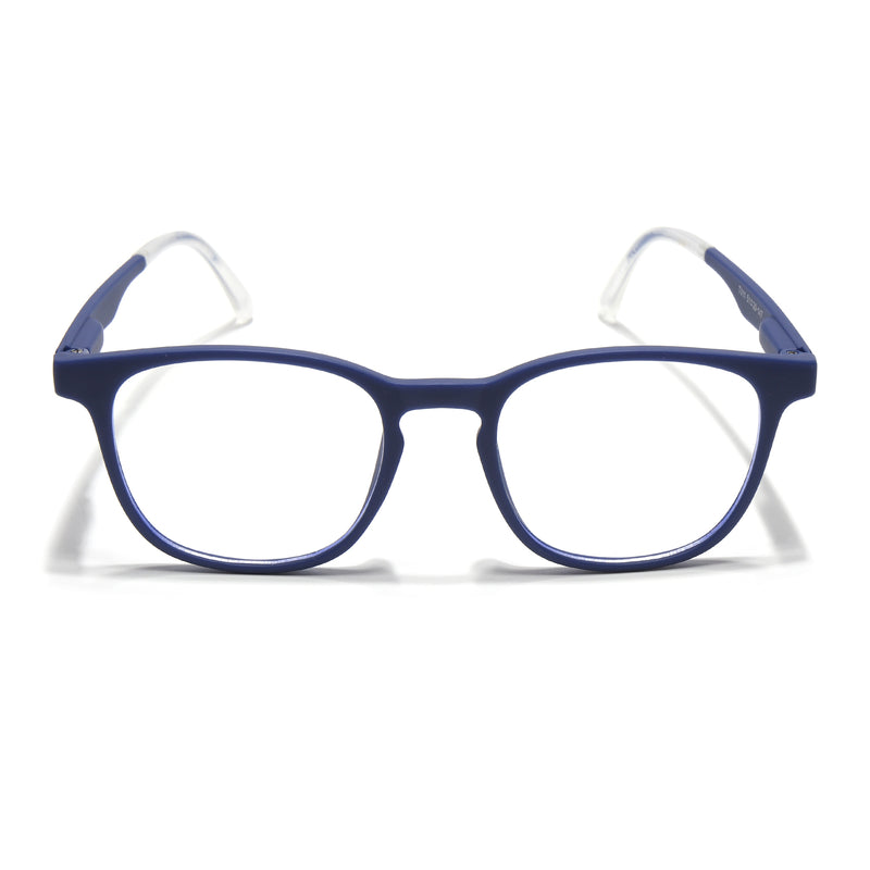 Voyage Air Blue Round Eyeglasses for Men & Women (T011FMG7194-C3)