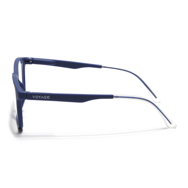 Voyage Air Blue Round Eyeglasses for Men & Women (T011FMG7194-C3)
