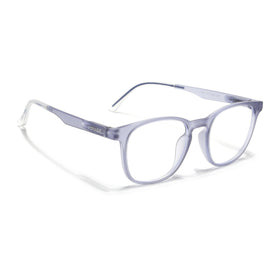 Voyage Air Light Grey Round Eyeglasses for Men & Women (T011FMG7195-C4)