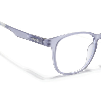 Voyage Air Light Grey Round Eyeglasses for Men & Women (T011FMG7195-C4)