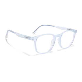 Voyage Air Matt Transparent Round Eyeglasses for Men & Women (T011FMG7196-C5)