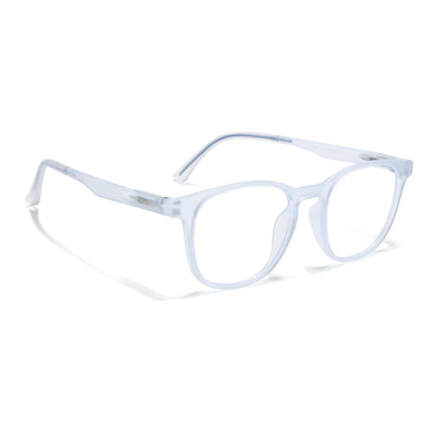 Voyage Air Matt Transparent Round Eyeglasses for Men & Women (T011FMG7196-C5)