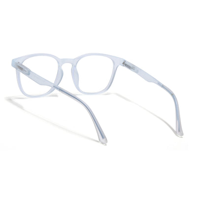Voyage Air Matt Transparent Round Eyeglasses for Men & Women (T011FMG7196-C5)