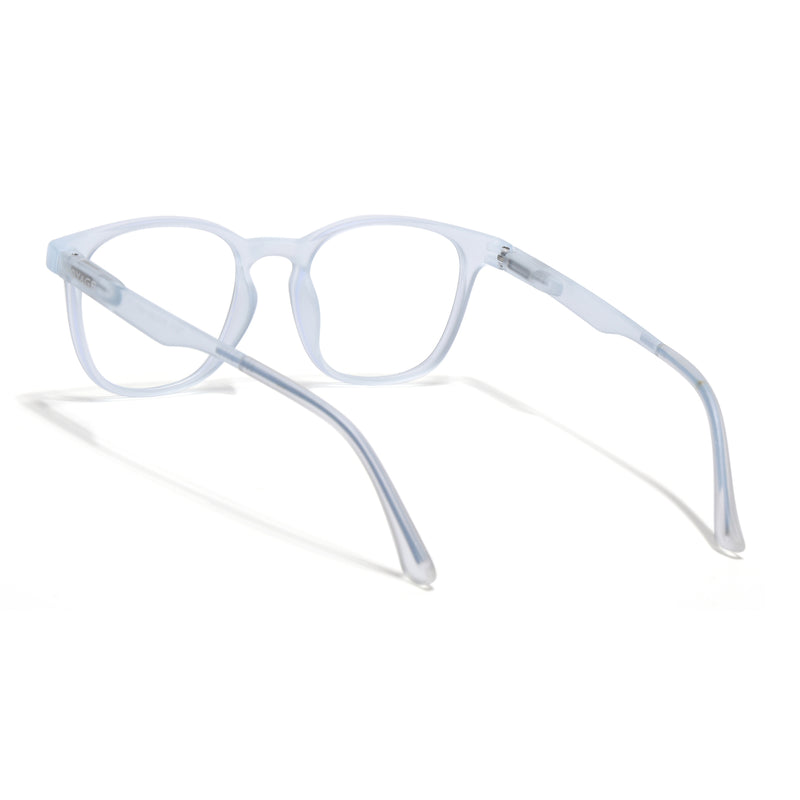 Voyage Air Matt Transparent Round Eyeglasses for Men & Women (T011FMG7196-C5)