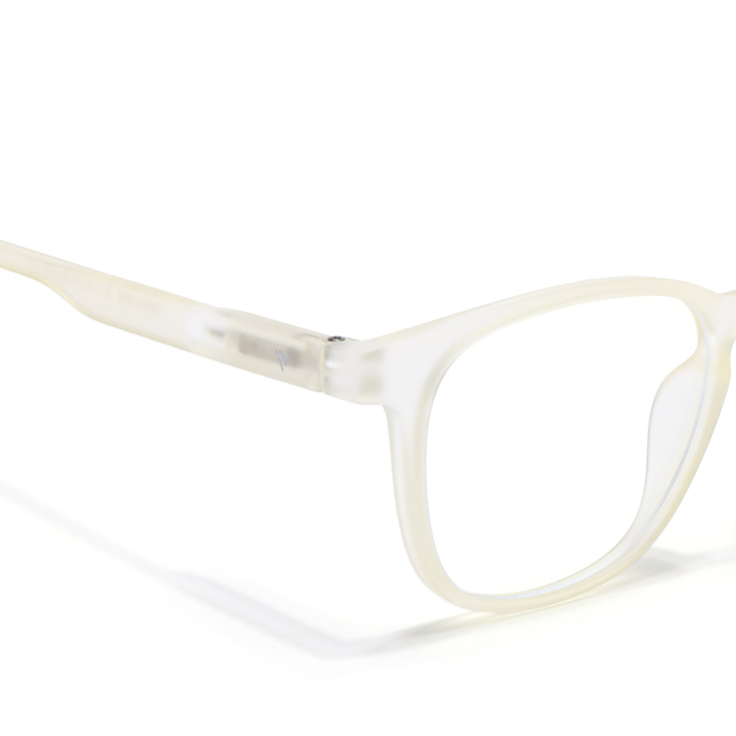 Voyage Air Light Yellow Square Eyeglasses for Men & Women (T011MG4728-C2)