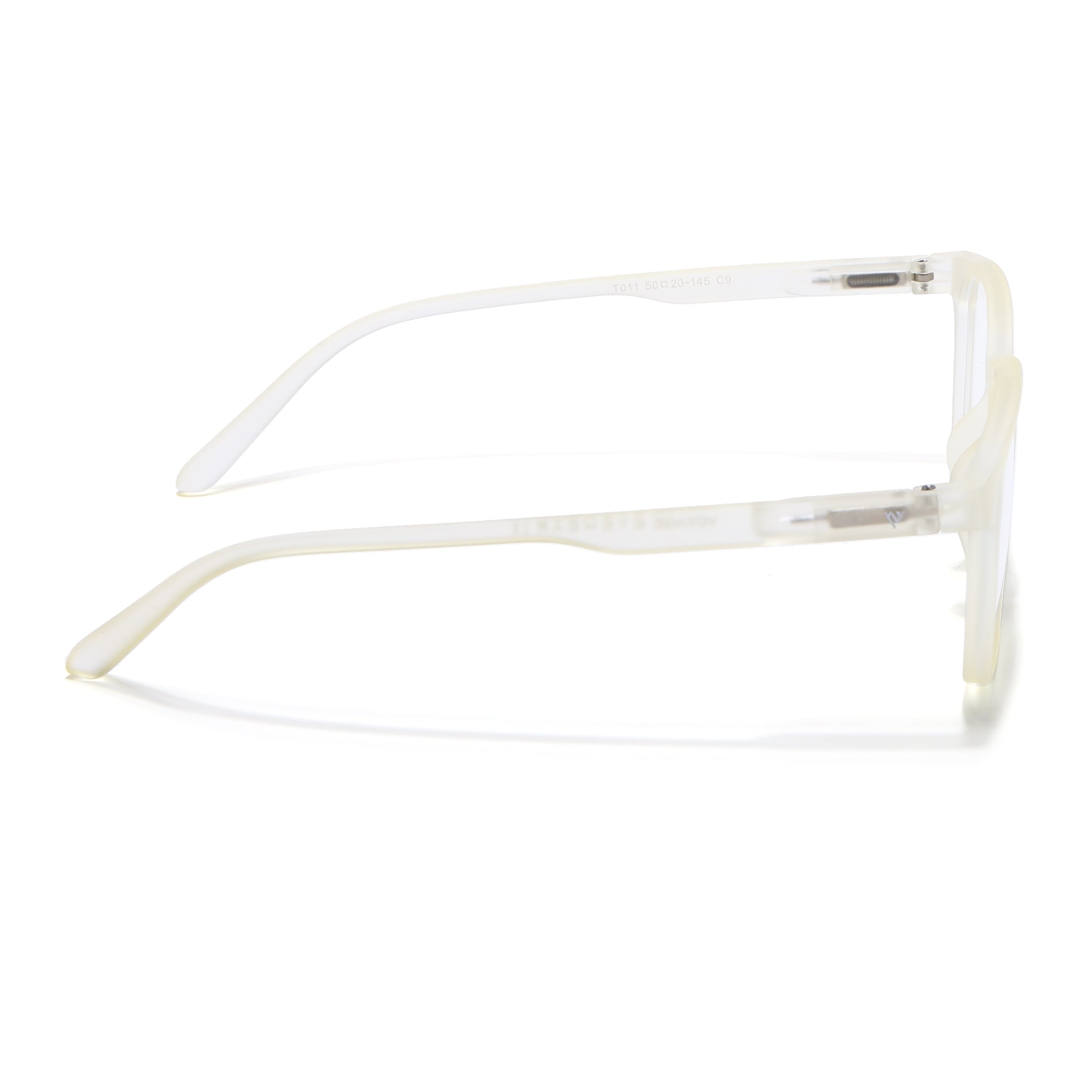 Voyage Air Light Yellow Square Eyeglasses for Men & Women (T011MG4728-C2)