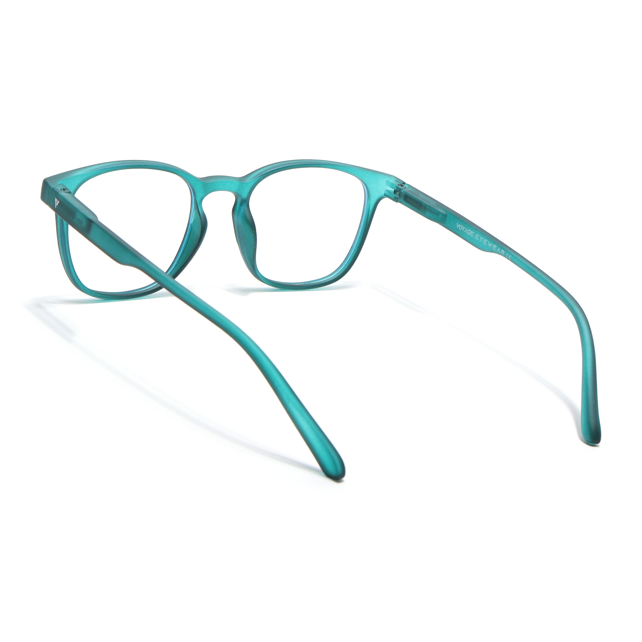 Voyage Air Green Square Eyeglasses for Men & Women (T011MG4729-C3)