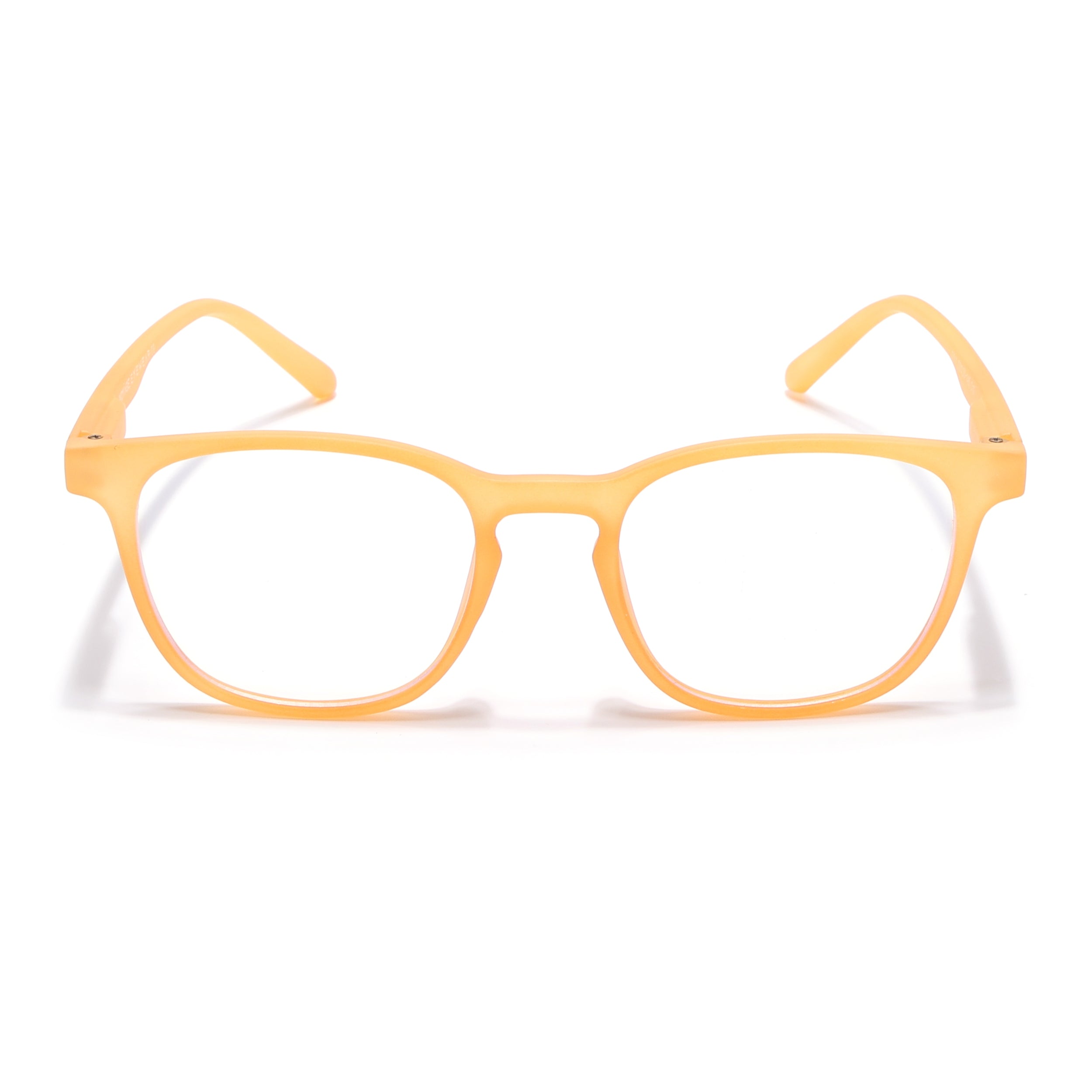 Voyage Air Orange Square Eyeglasses for Men & Women (T011MG4730-C4)