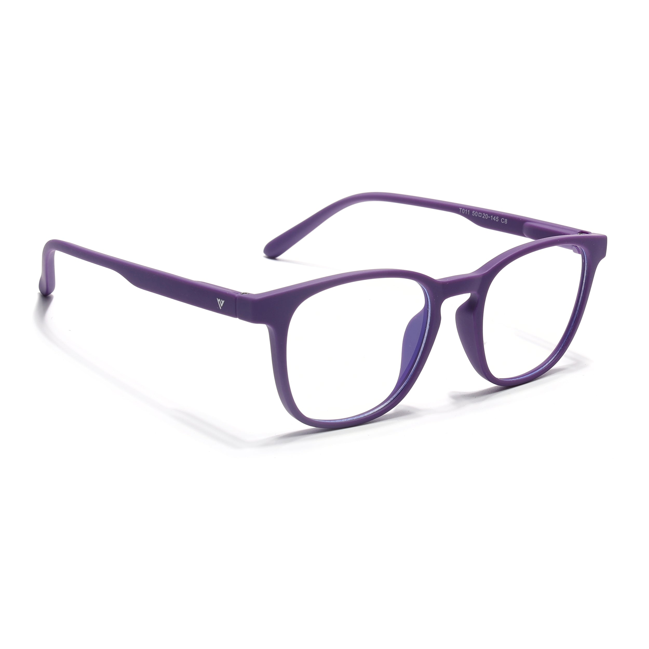 Voyage Air Purple Square Eyeglasses for Men & Women (T011MG4731-C5)