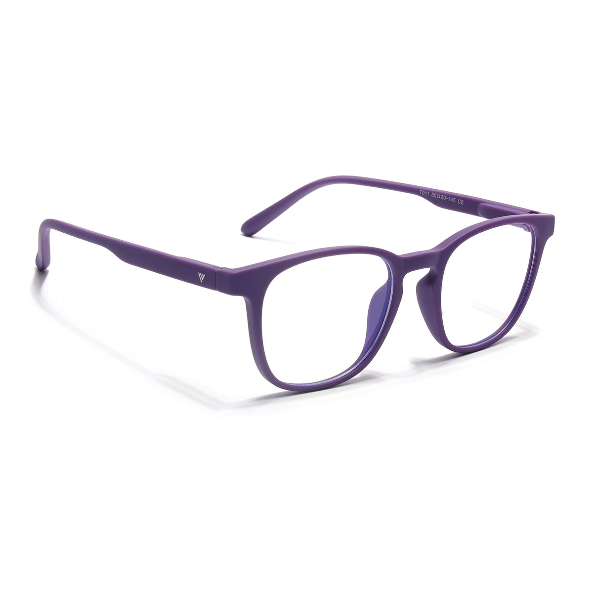 Voyage Air Purple Square Eyeglasses for Men & Women (T011MG4731-C5)