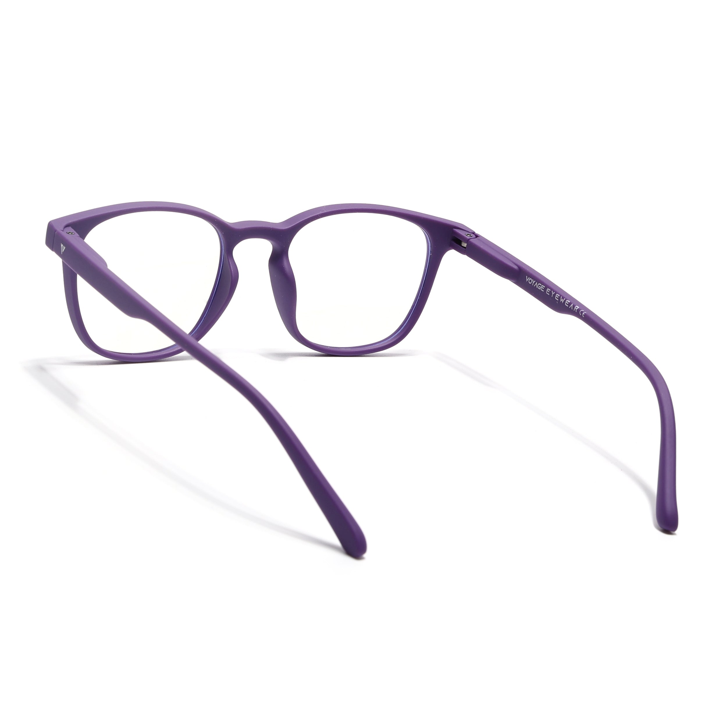 Voyage Air Purple Square Eyeglasses for Men & Women (T011MG4731-C5)