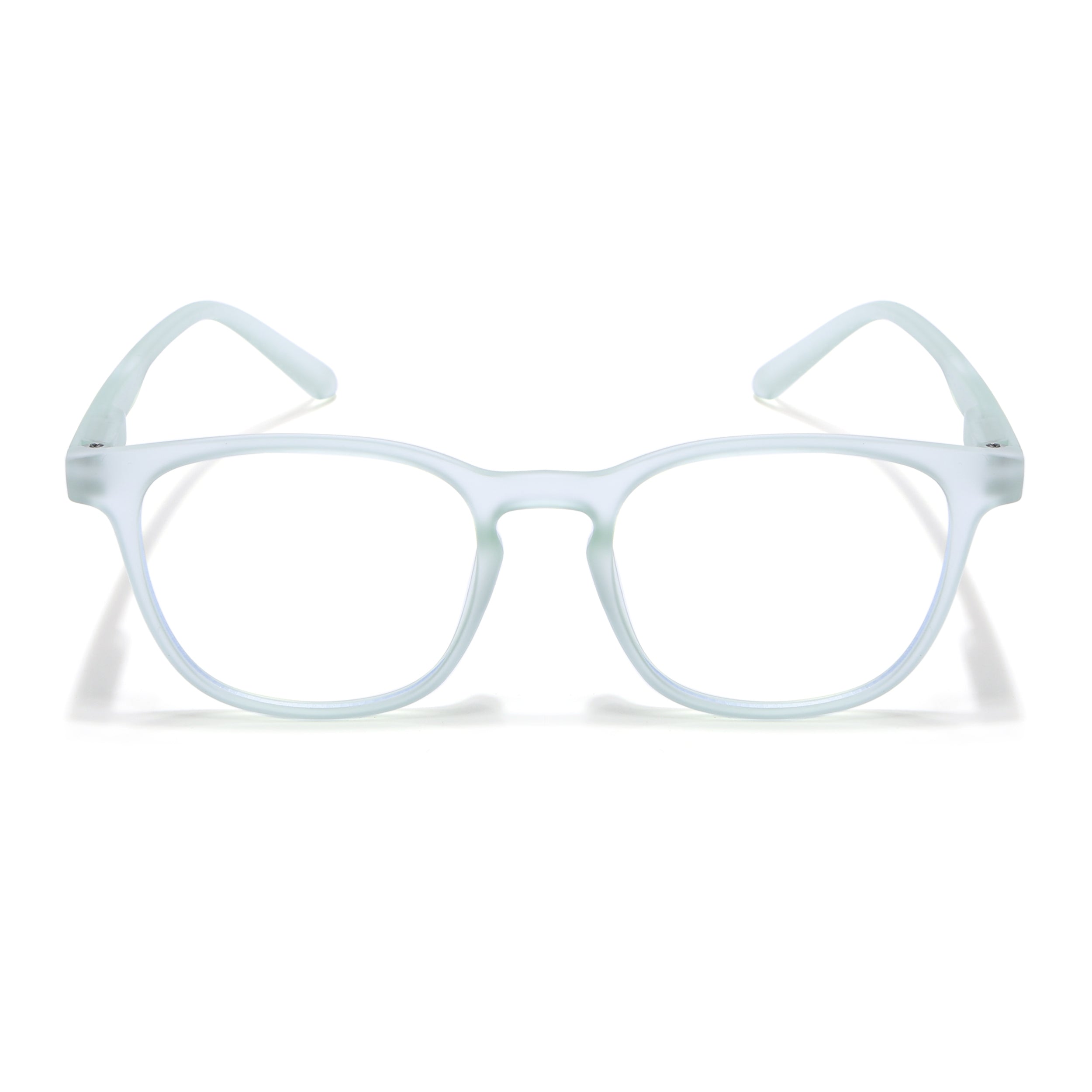 Voyage Air Light Green Square Eyeglasses for Men & Women (T011MG4732-C6)