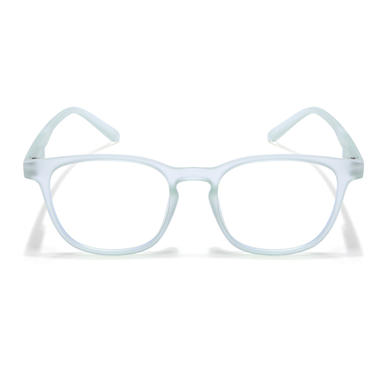 Voyage Air Light Green Square Eyeglasses for Men & Women (T011MG4732-C6)