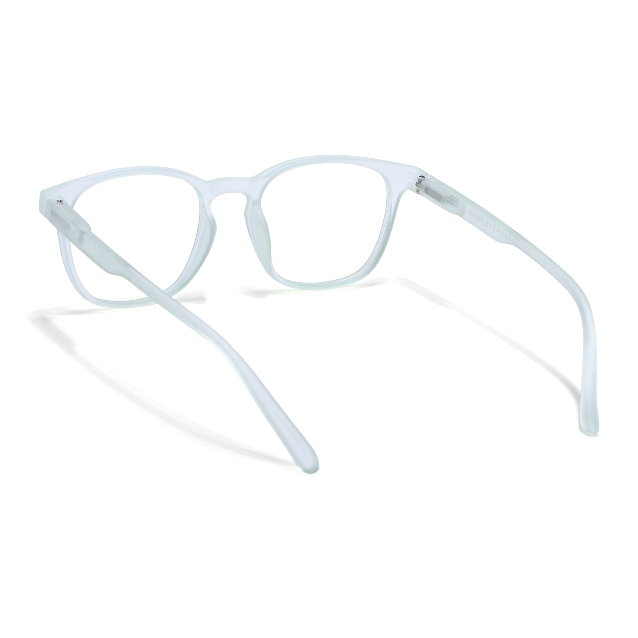 Voyage Air Light Green Square Eyeglasses for Men & Women (T011MG4732-C6)