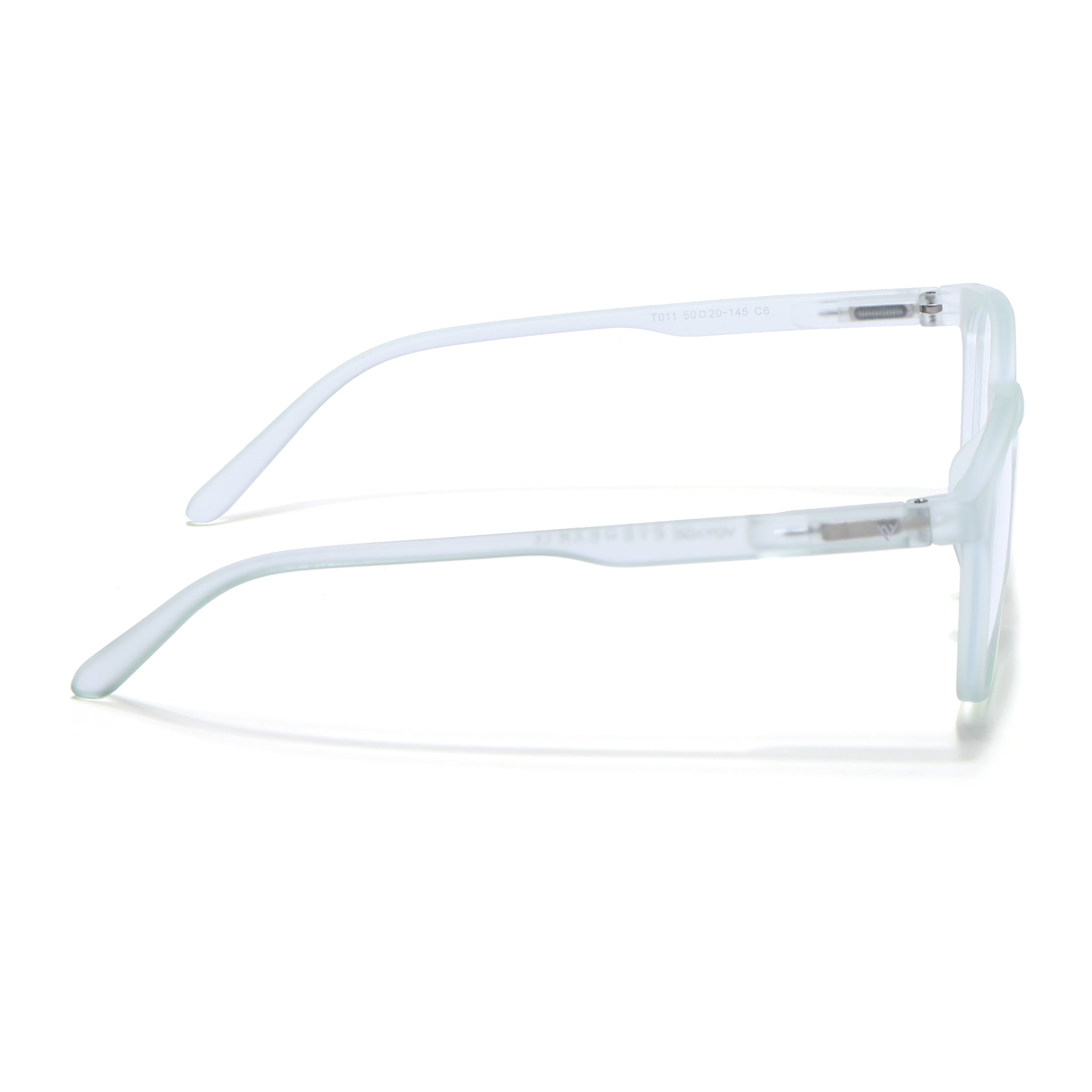 Voyage Air Light Green Square Eyeglasses for Men & Women (T011MG4732-C6)