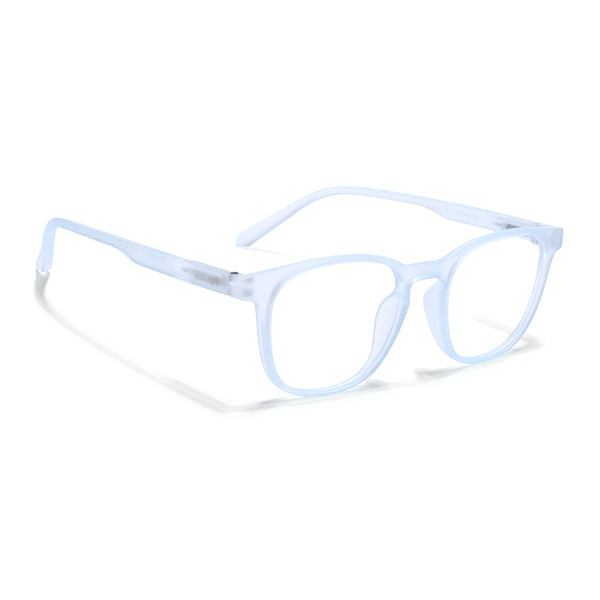 Voyage Air Sky Blue Square Eyeglasses for Men & Women (T011MG4733-C7)