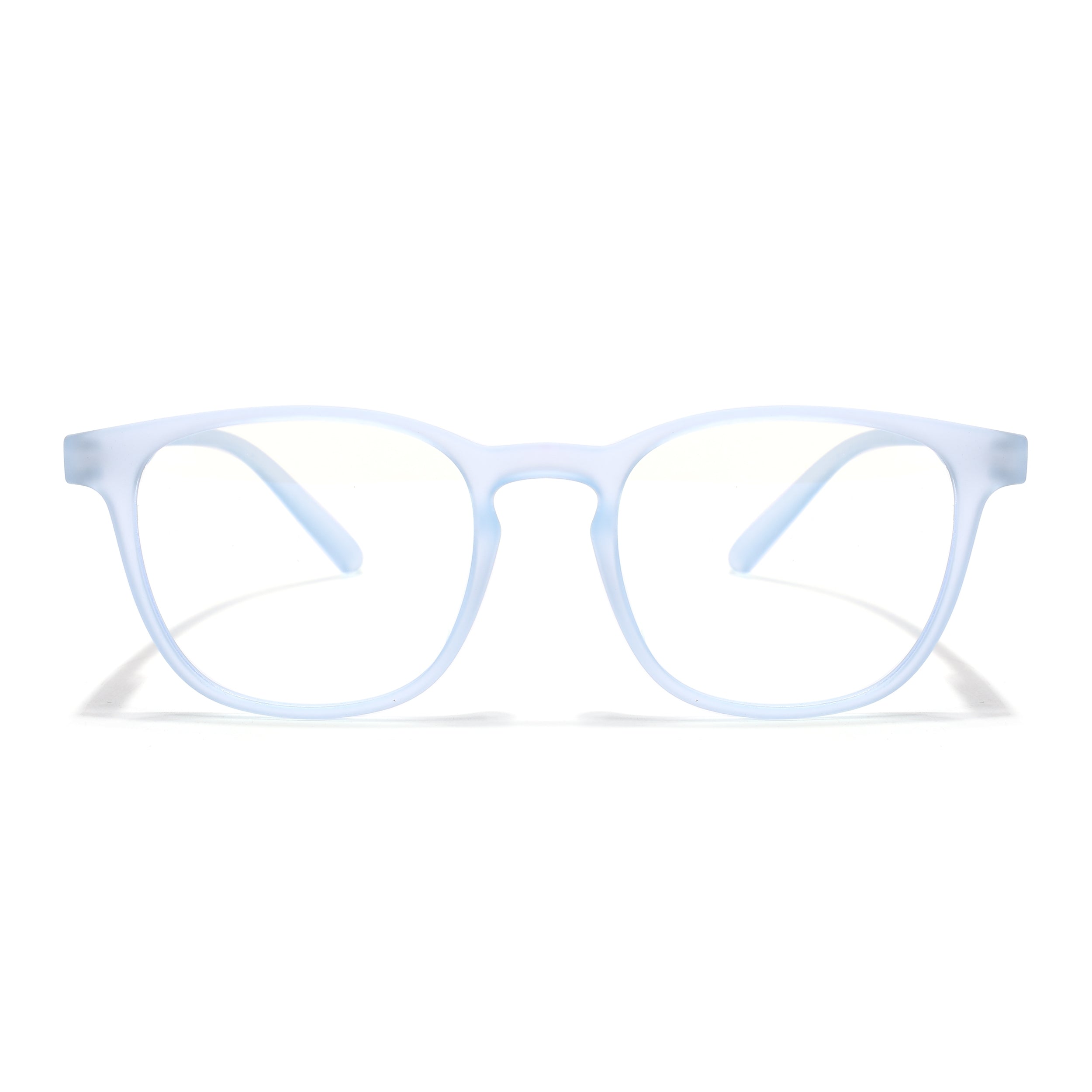Voyage Air Sky Blue Square Eyeglasses for Men & Women (T011MG4733-C7)