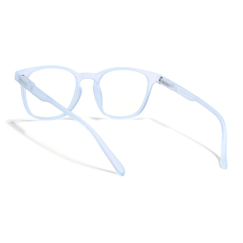 Voyage Air Sky Blue Square Eyeglasses for Men & Women (T011MG4733-C7)