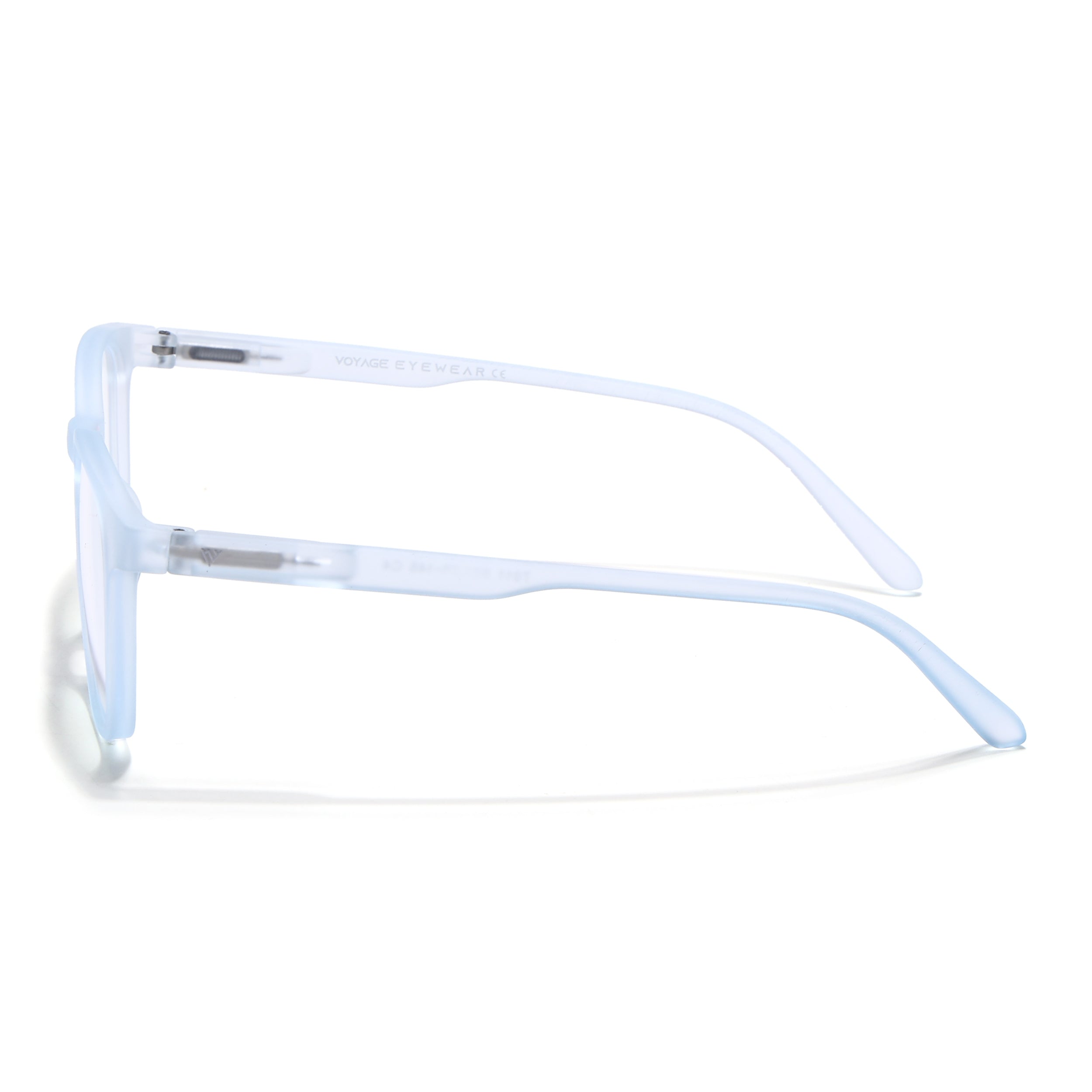 Voyage Air Sky Blue Square Eyeglasses for Men & Women (T011MG4733-C7)