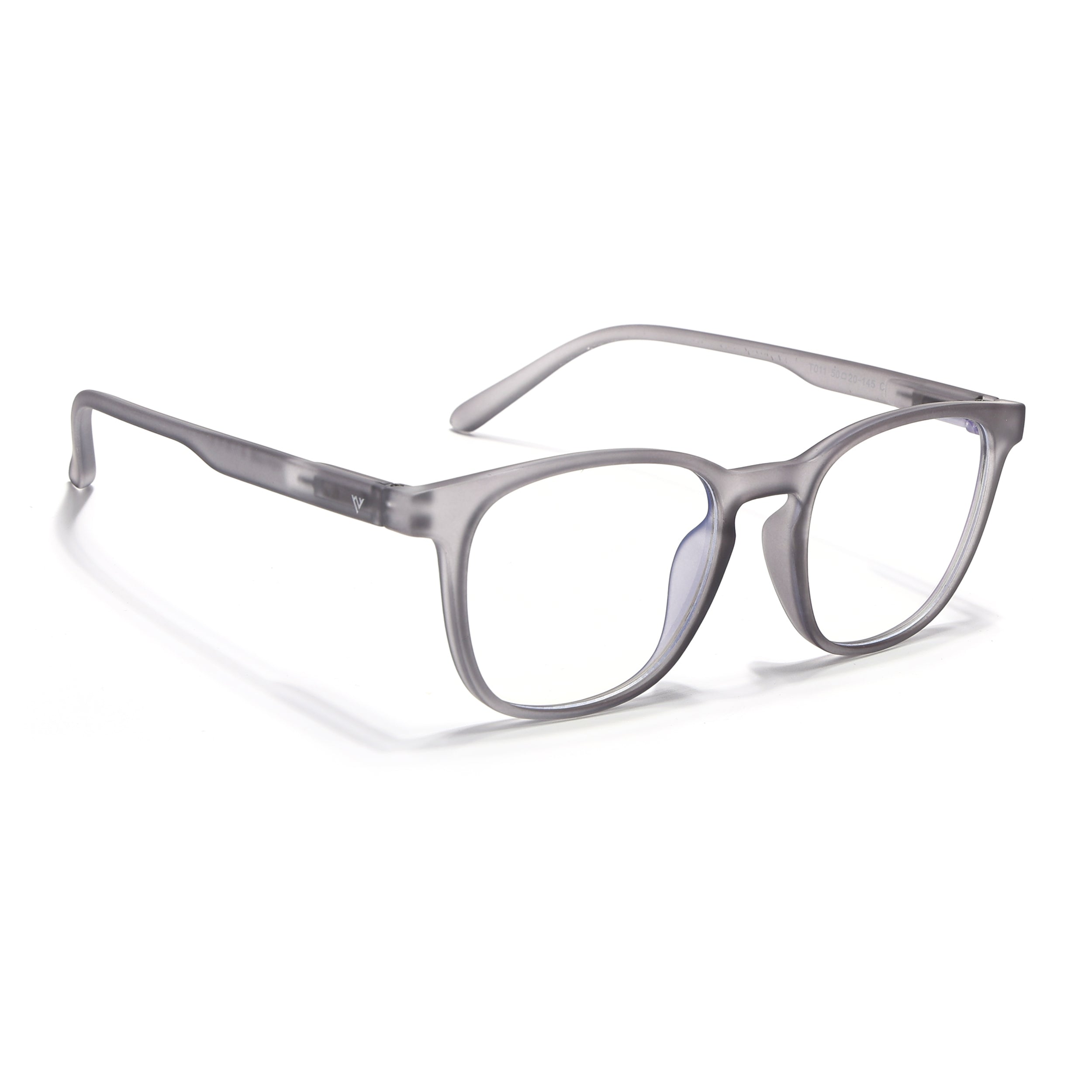 Voyage Air Grey Square Eyeglasses for Men & Women (T011MG4734-C8)