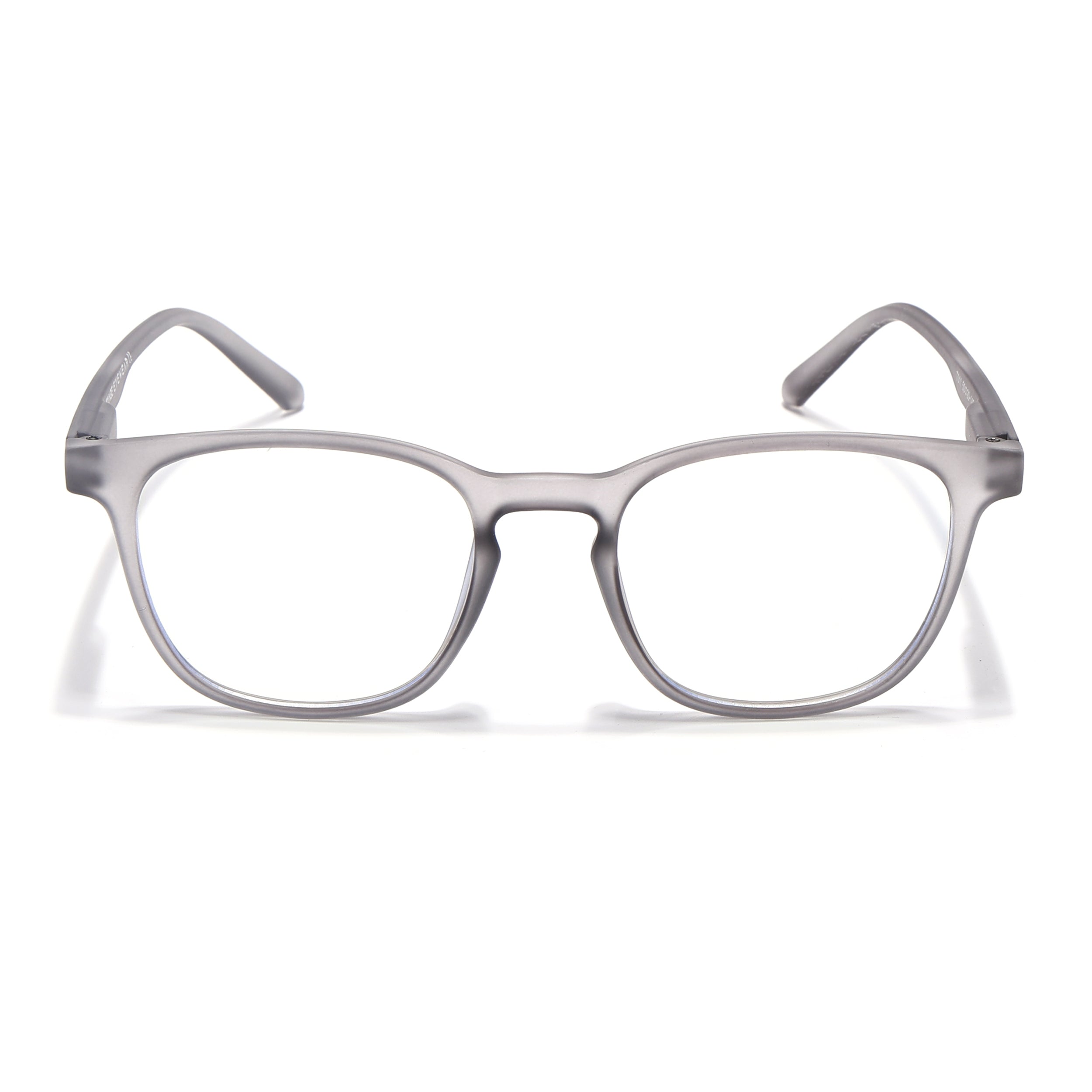 Voyage Air Grey Square Eyeglasses for Men & Women (T011MG4734-C8)