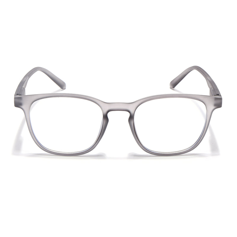 Voyage Air Grey Square Eyeglasses for Men & Women (T011MG4734-C8)