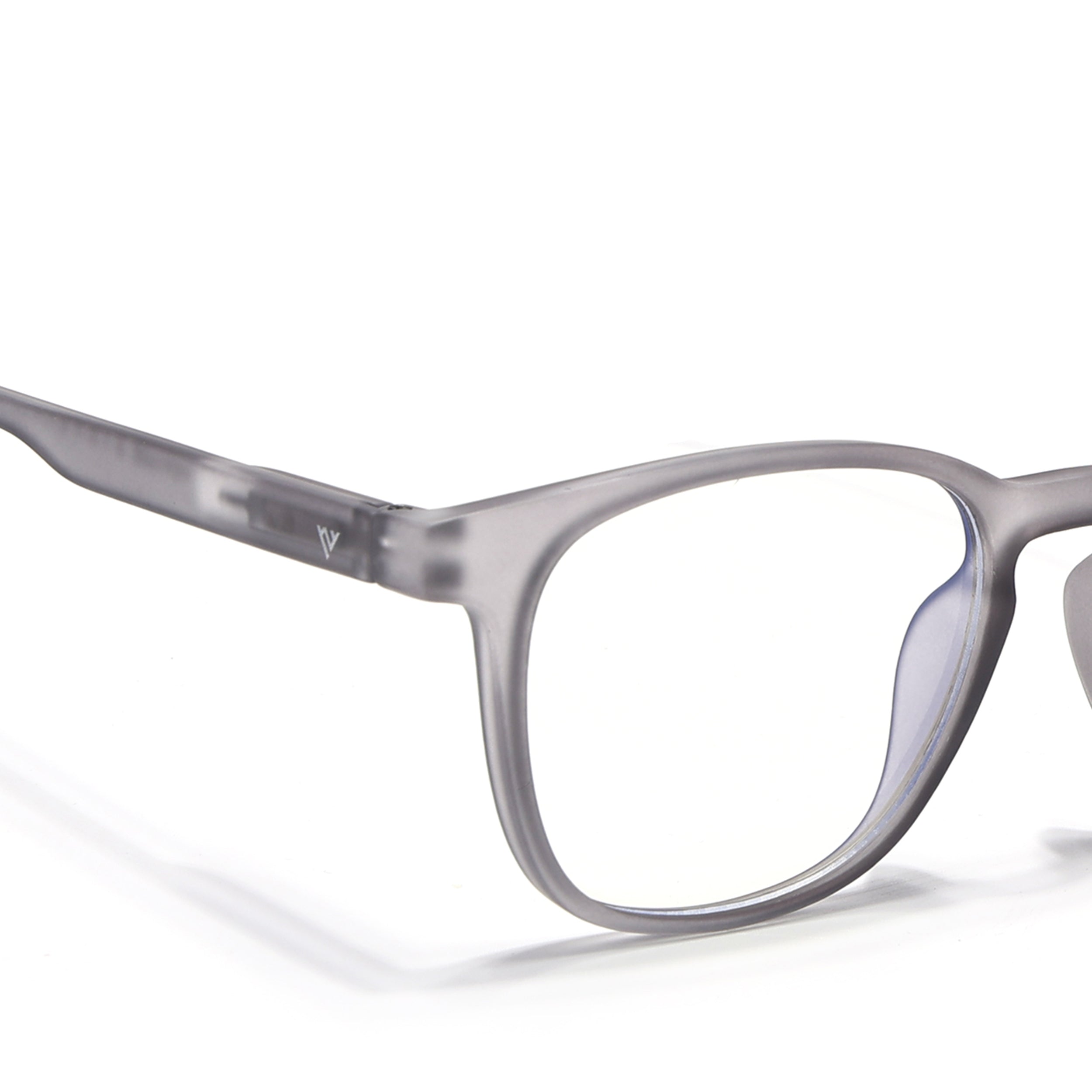 Voyage Air Grey Square Eyeglasses for Men & Women (T011MG4734-C8)