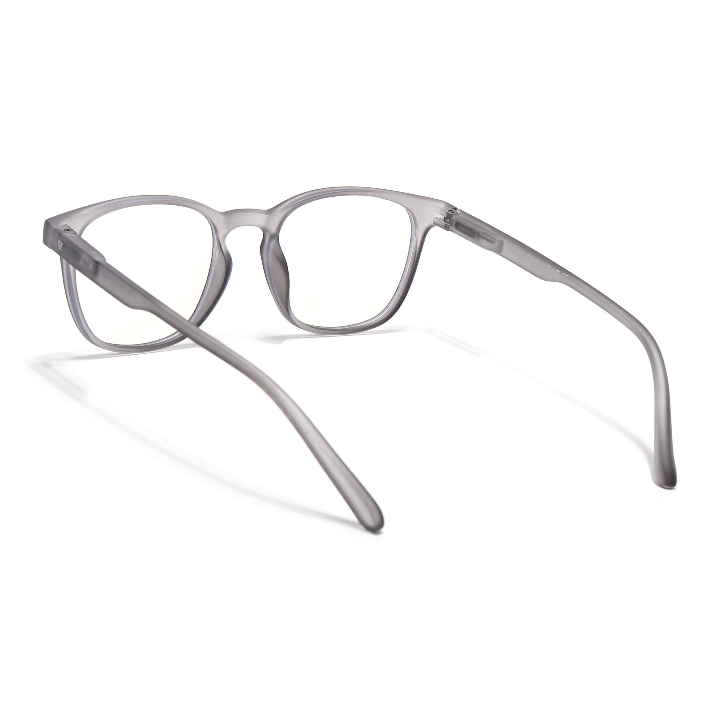 Voyage Air Grey Square Eyeglasses for Men & Women (T011MG4734-C8)